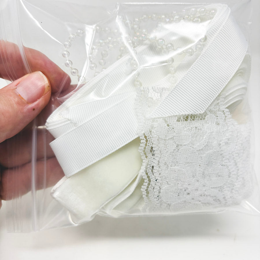 White Wedding Ribbon Bundle