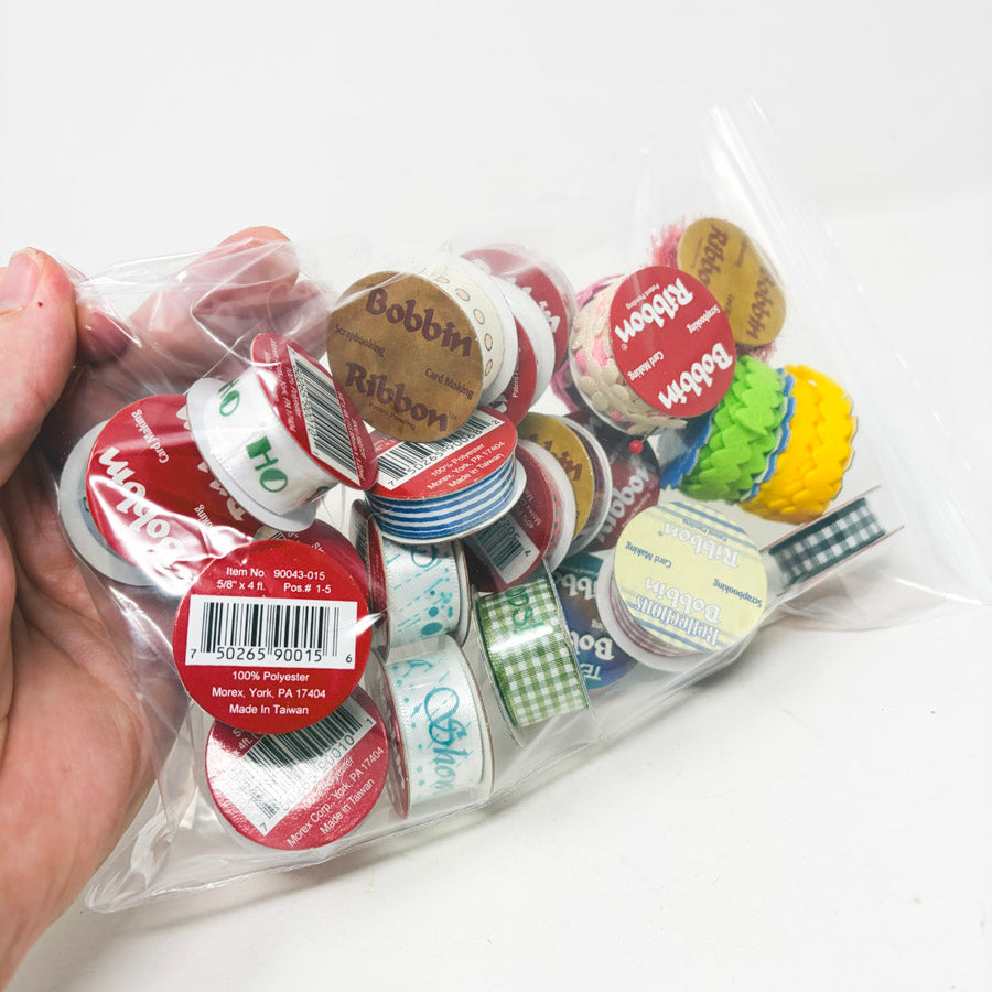 Big Bundle of Mini Ribbon Spools