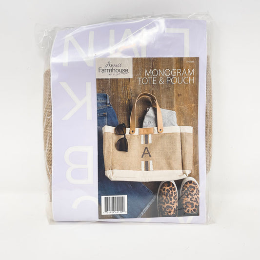 Annie's Farmhouse Embroidered Monogram Tote & Pouch