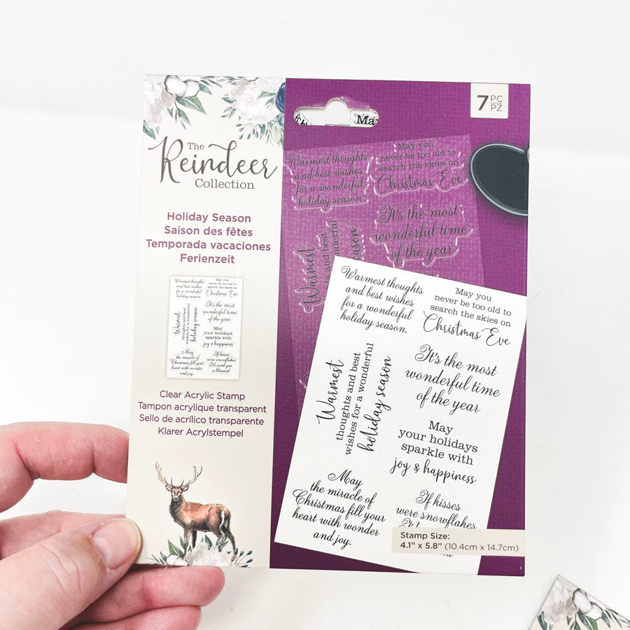 Crafters Companion Reindeer Mini Collection Stamp