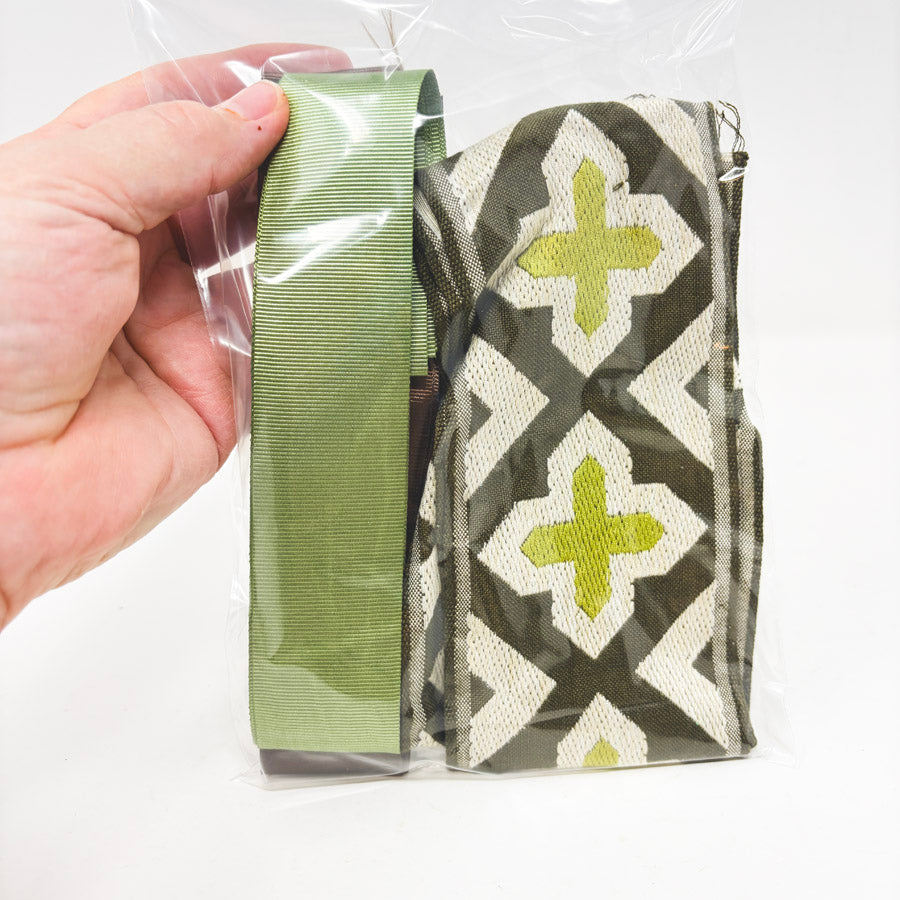 Green/Brown/Black Trim and Grosgrain Bundle