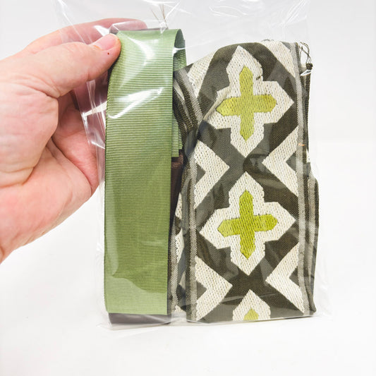 Green/Brown/Black Trim and Grosgrain Bundle