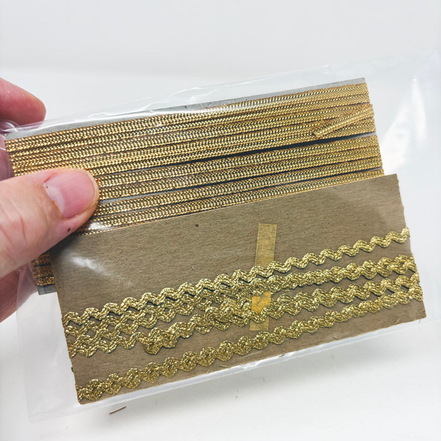 Gold Ribbon and Trim Bundle