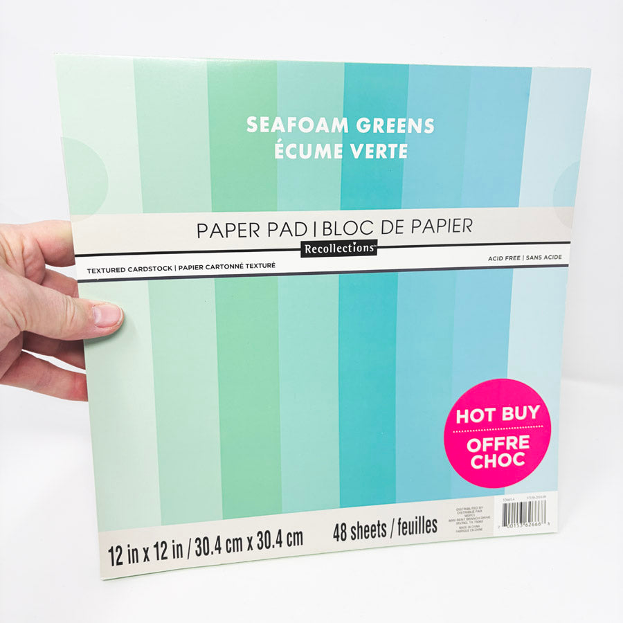 Recollections Linen Textured Cardstock Paper / Ombre - 48 Sheets