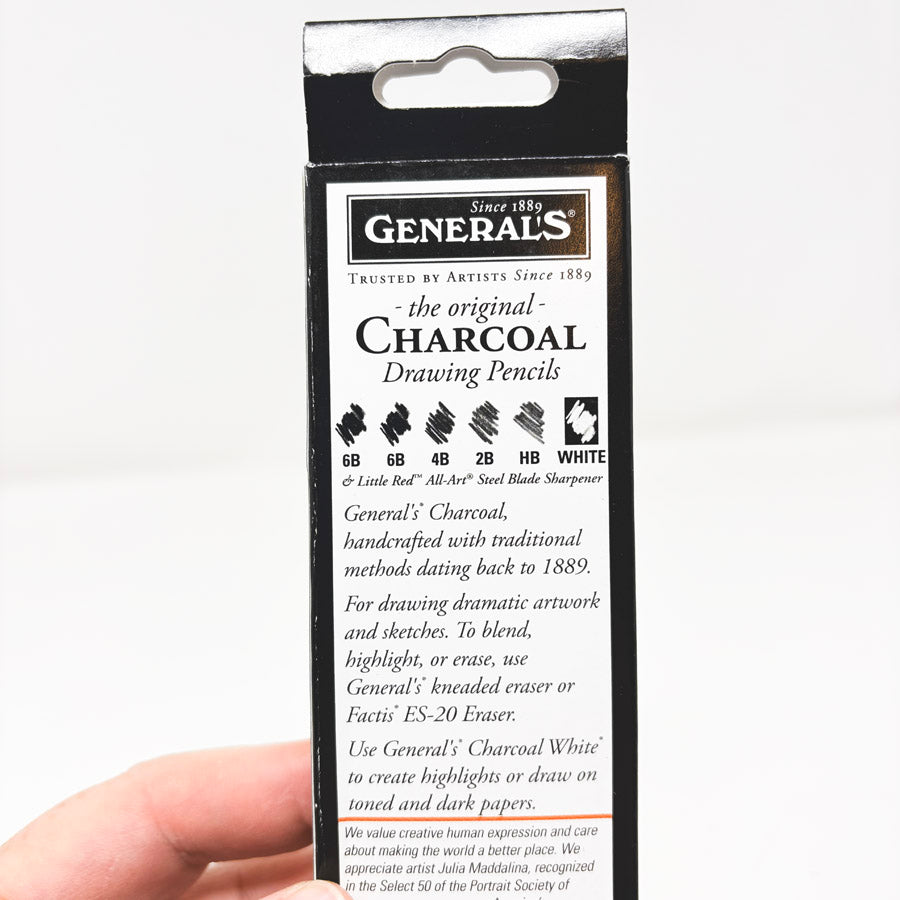 NEW // General Pencil 7pc Charcoal Pencil Set