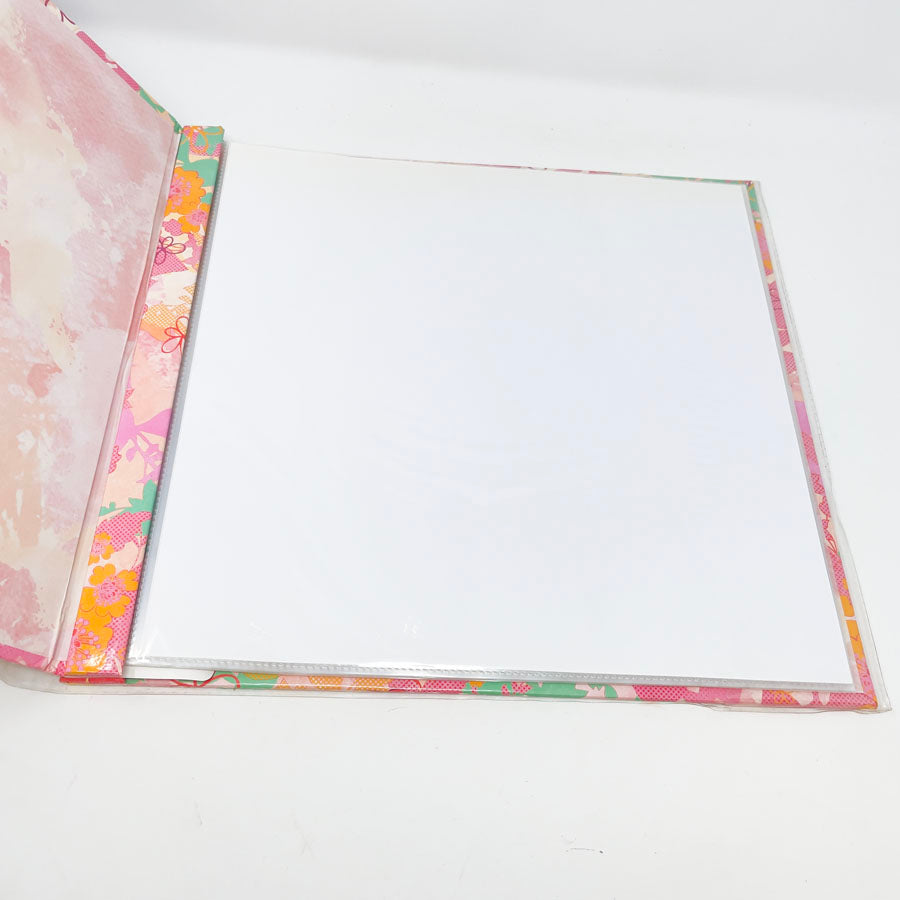 Pink and Red Floral 12" x 12" DCWV Post Bound Scrapbook