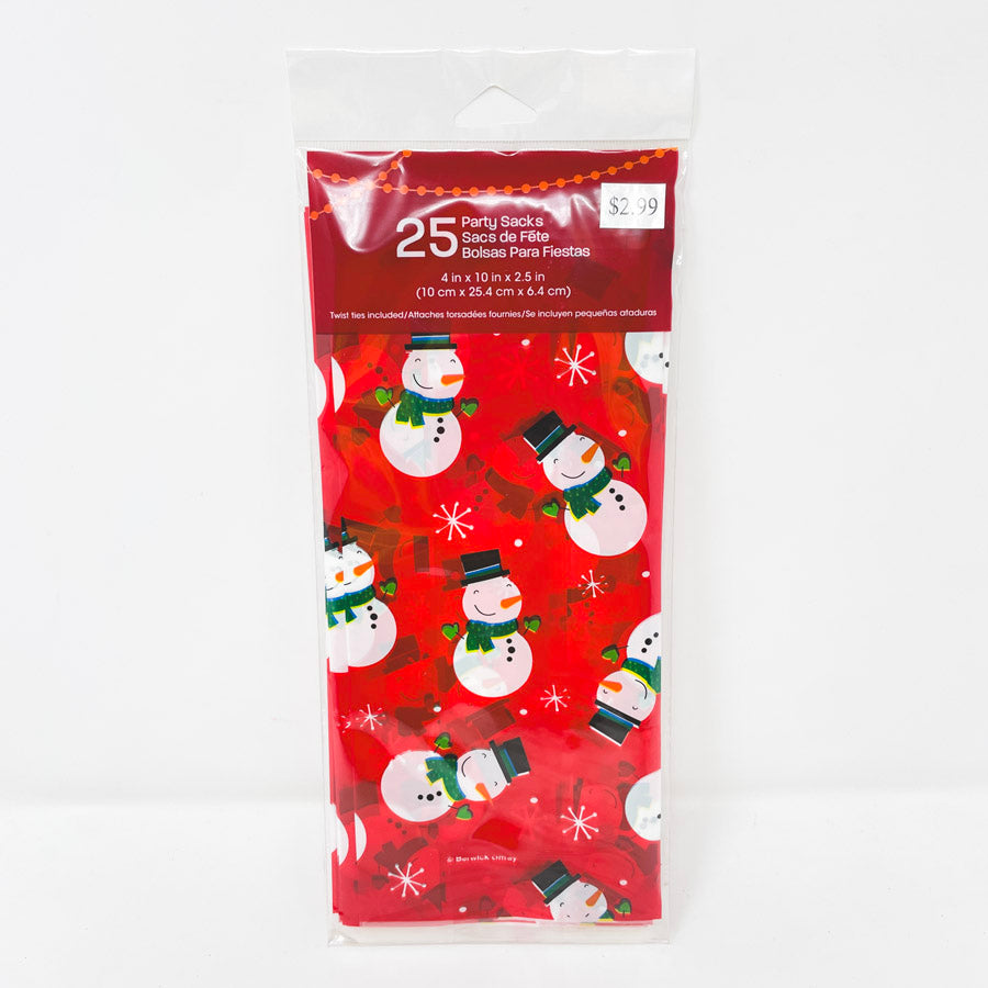 Snowman Party Favor Bags