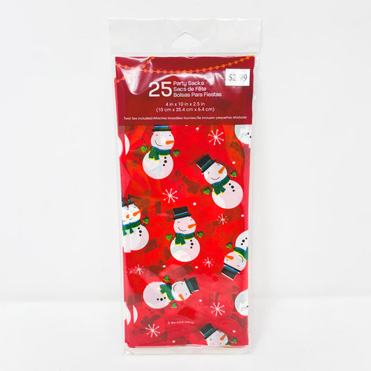 Snowman Party Favor Bags