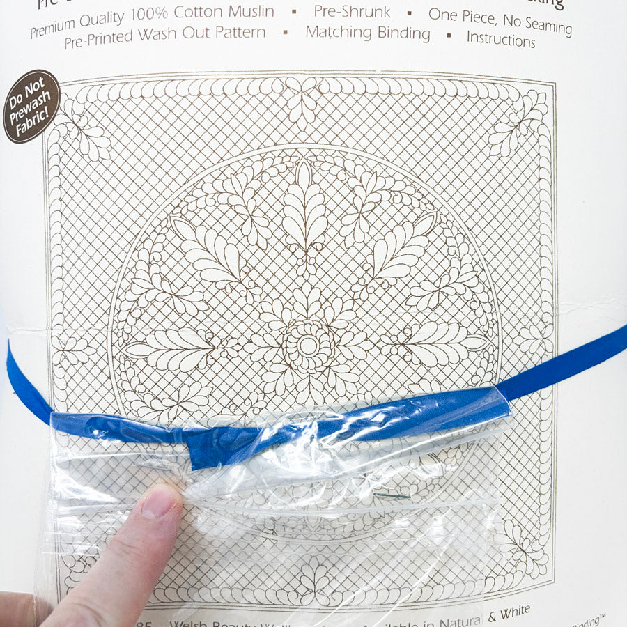 Benartex Pre-Printed Wholecloth Quilt Top - Natural