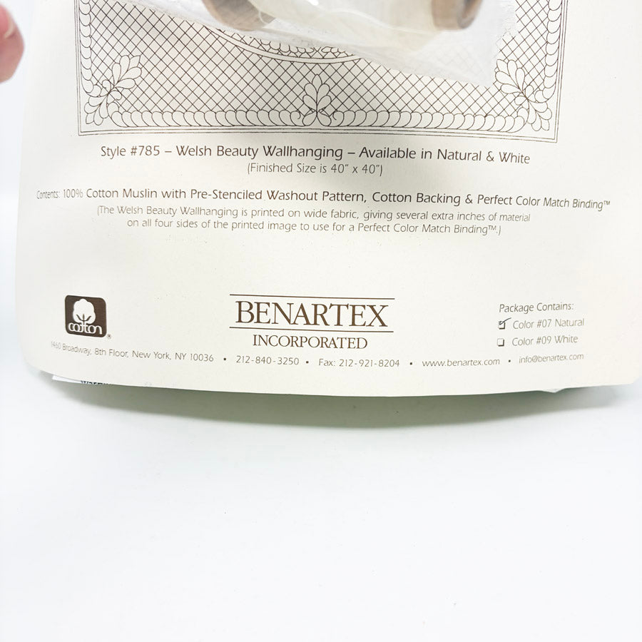 Benartex Pre-Printed Wholecloth Quilt Top - Natural