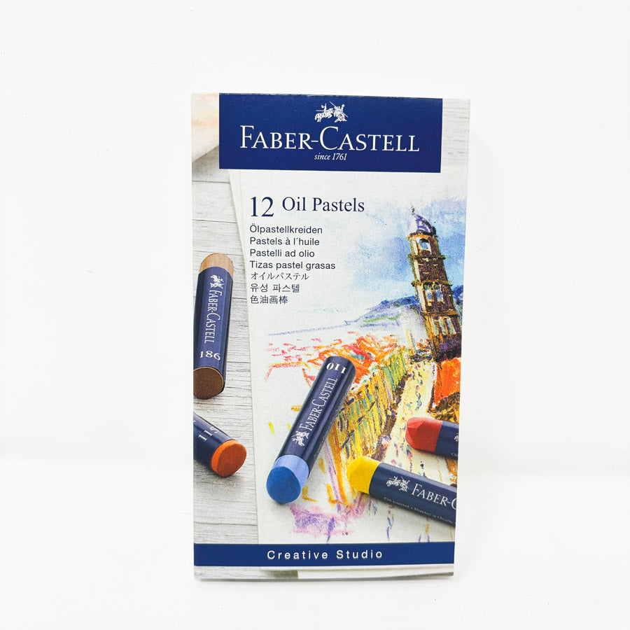 NEW // Faber-Castell Oil Pastel Crayons - Box of 12