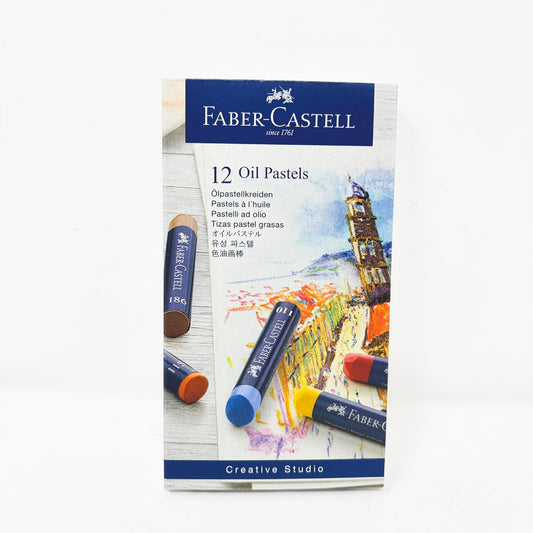 NEW // Faber-Castell Oil Pastel Crayons - Box of 12