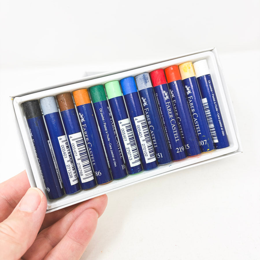 NEW // Faber-Castell Oil Pastel Crayons - Box of 12