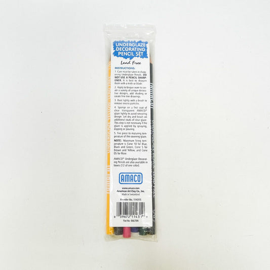 Amoco Underglaze Decorating Pencil Set
