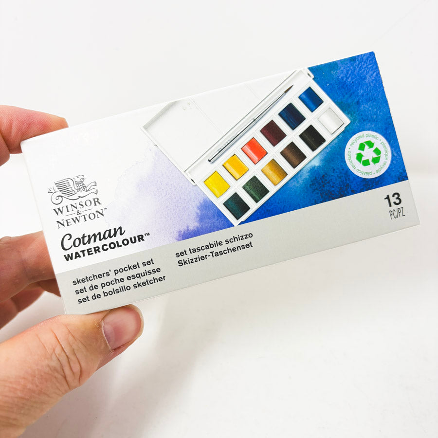 NEW // Winsor & Newton Cotman Sketcher's Water Colour Pocket Box Set