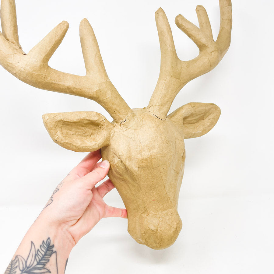 Craft Paper Mache Deer Head