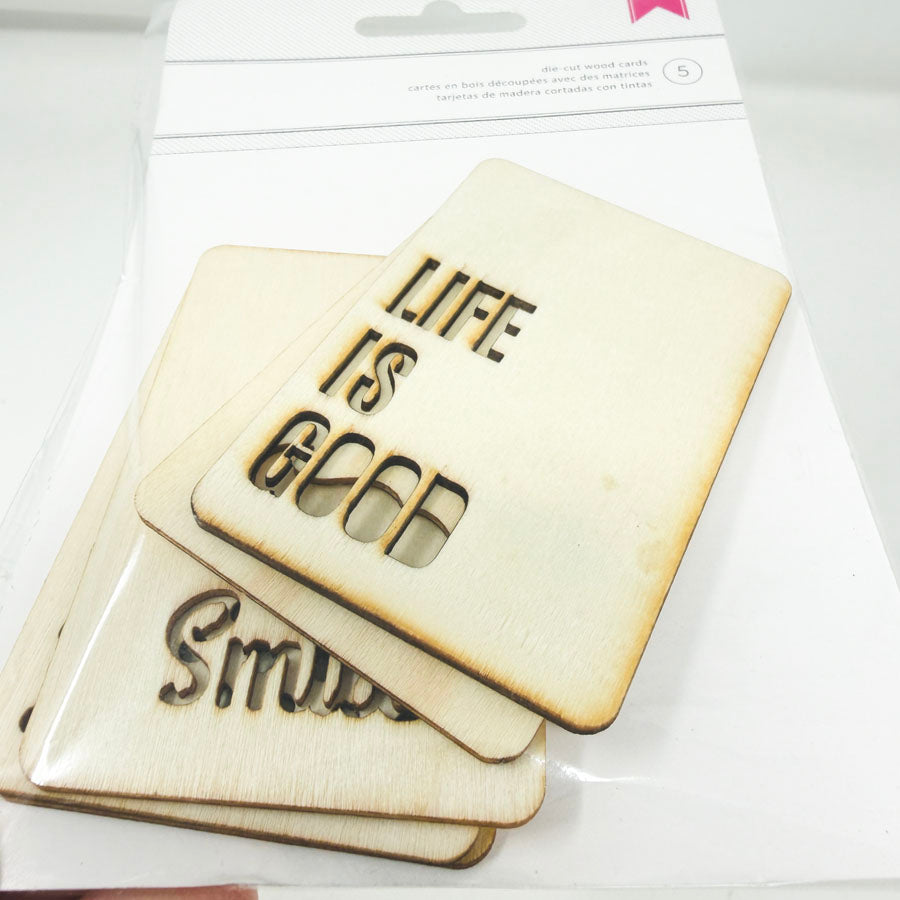 American Craft Die-Cut Wood Cards
