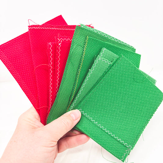 Bundle of Aida in Red and Green