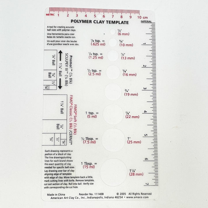 Polymer Clay Template