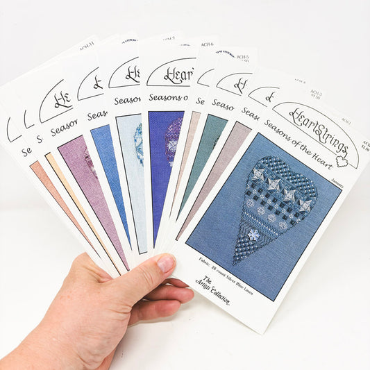 Seasons of the Heart 12 pc Set – HeartStrings Cross Stitch Patterns