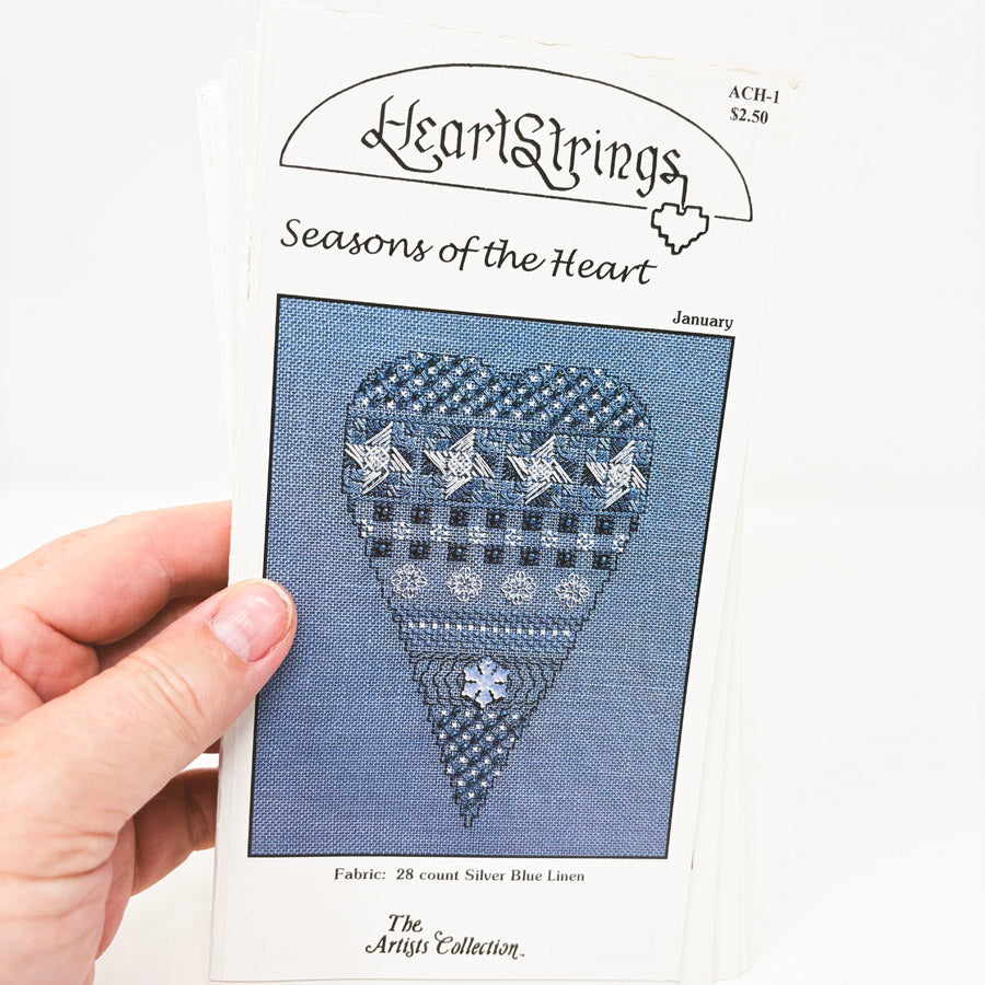 Seasons of the Heart 12 pc Set – HeartStrings Cross Stitch Patterns