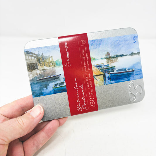 NEW // Hahnemuhle Watercolor Postcards in Tin