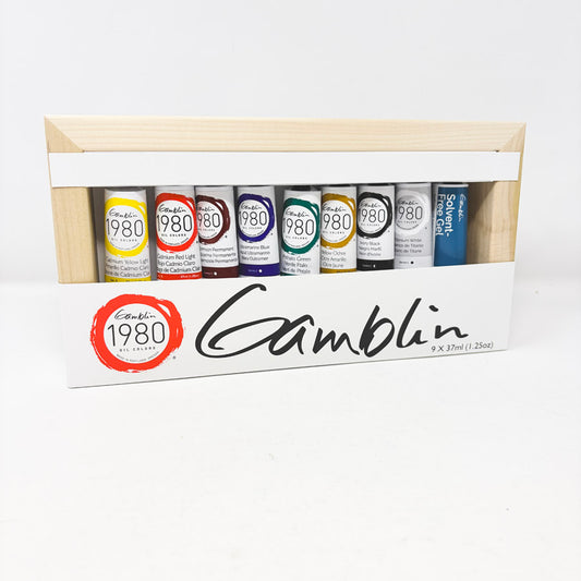 NEW // Gamblin 1980 Oil Color Introductory Set of 9