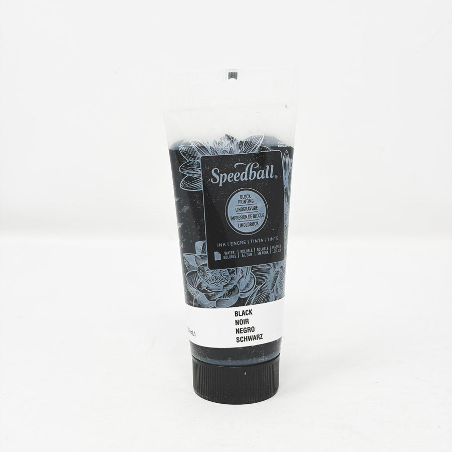 NEW // Speedball Water-Soluble Block Printing Ink - 1.25 oz - Black