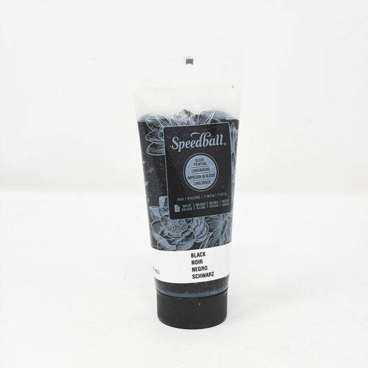 NEW // Speedball Water-Soluble Block Printing Ink - 1.25 oz - Black