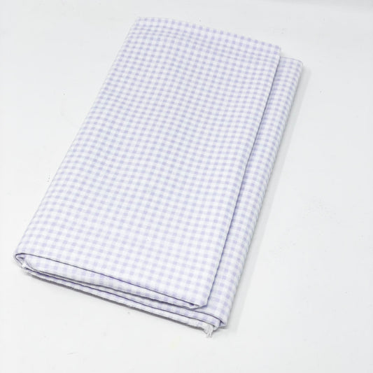 Lavender Plaid Flannel Fabric - 1 yd