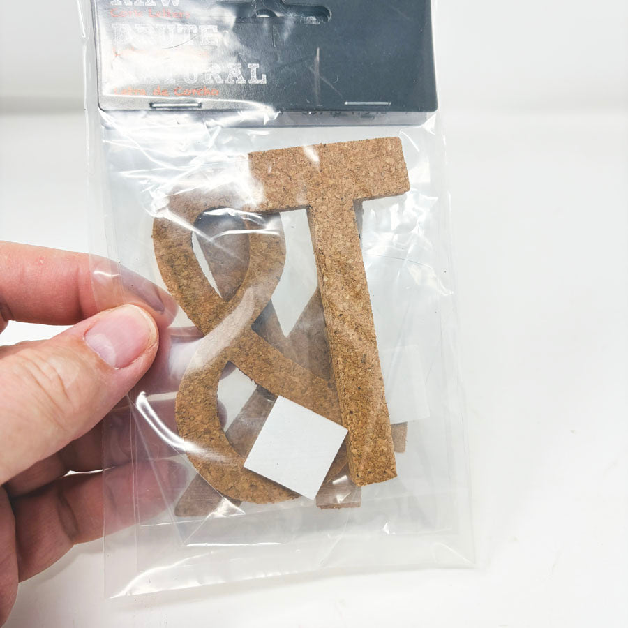 Cork Monograms - T, &, K