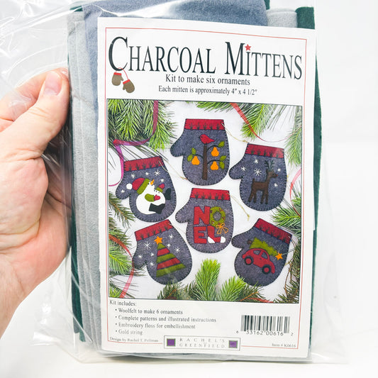 Charcoal Mittens DIY Ornament Kit (Partial)