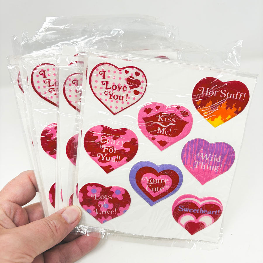 Puffy VInyl Heart Stickers (1)