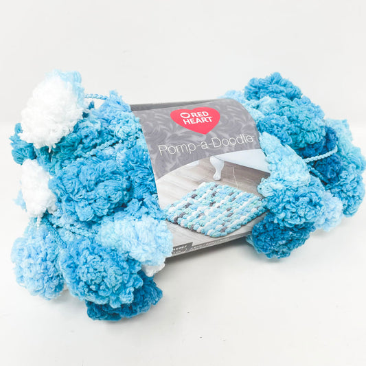 Red Heart Pomp-a-Doodle Yarn - Aqua