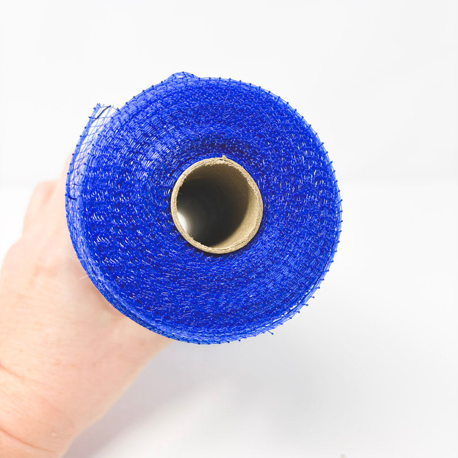 10" Royal Blue Poly Mesh Ribbon