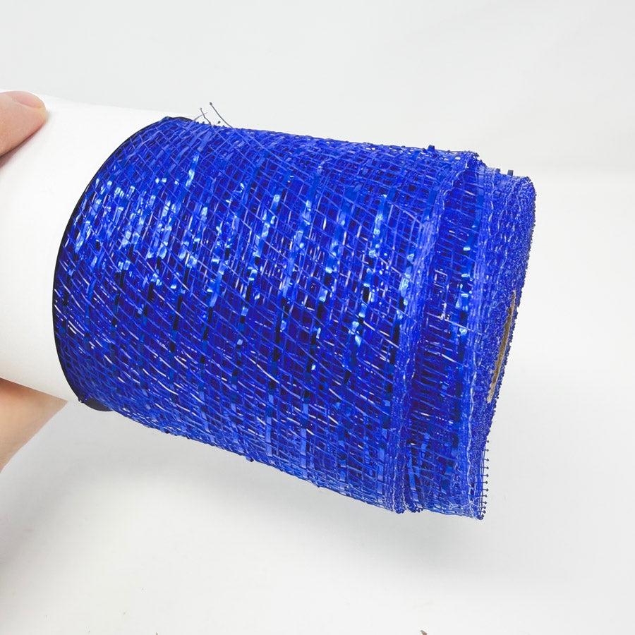 10" Royal Blue Poly Mesh Ribbon
