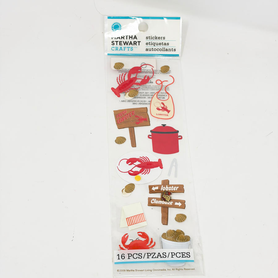 Lobster Stickers - Martha Stewart Craft