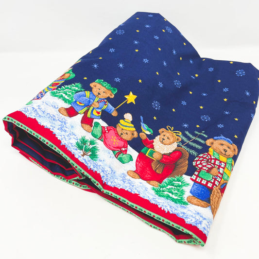 4 yards - Christmas Bears Cotton Fabric