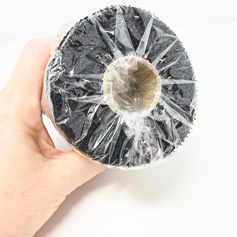 5.5" Black Poly Mesh Ribbon