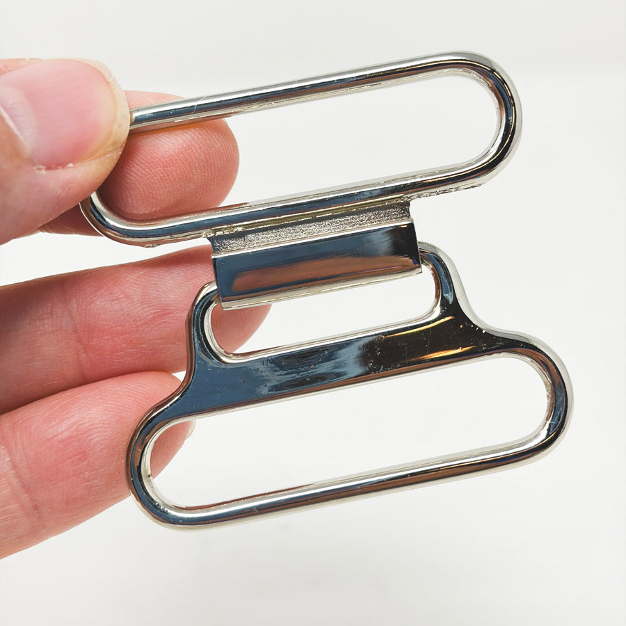 Silver Buckle 2" Wide