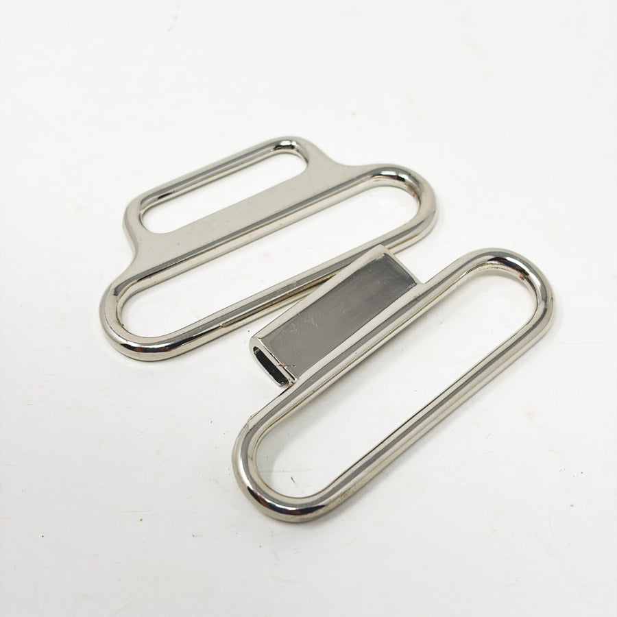 Silver Buckle 2" Wide