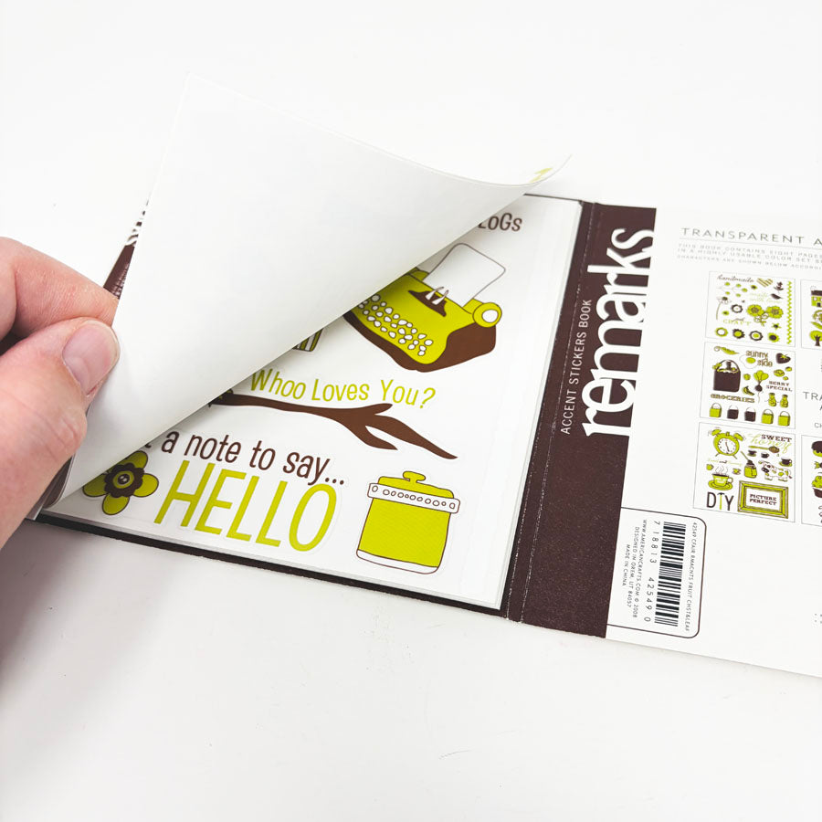 Remarks Sticker Book by American Craft