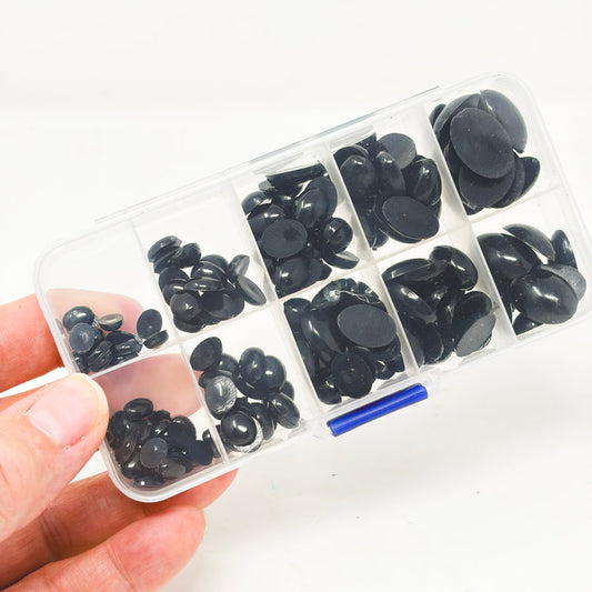 Black Plastic Gem Collection
