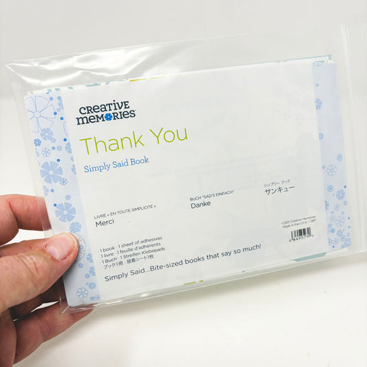 Creative Memories Thank You Simply Said Book