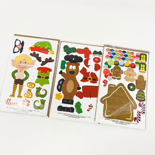 "Make Your Own" Christmas Sticker Activity Sheets
