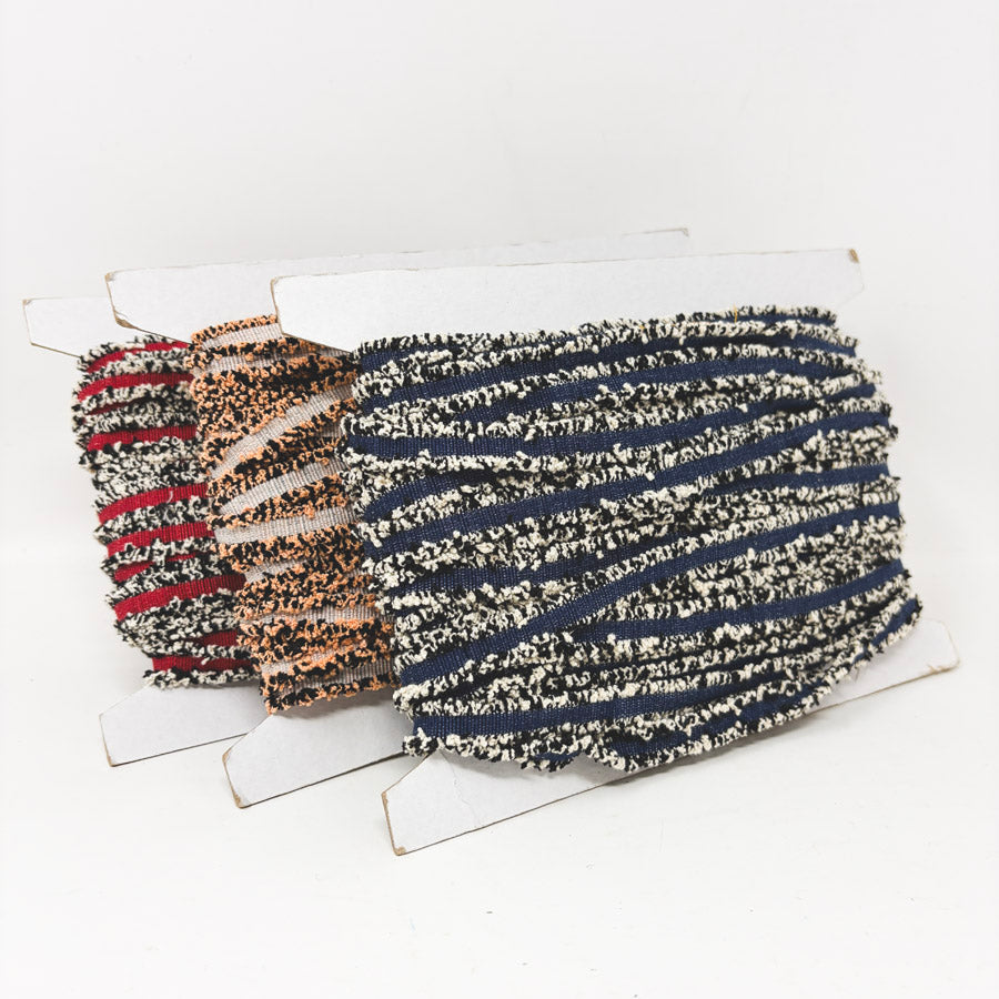 Boucle/Chenille Fringe Fashion Trim - Appx. 23 Yds