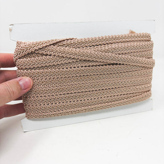 Light Sand Braid Fringe Trim Spool
