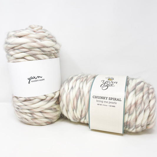 Yarn Bee Chunky Spiral Acrylic Yarn - Bring Me Pearls