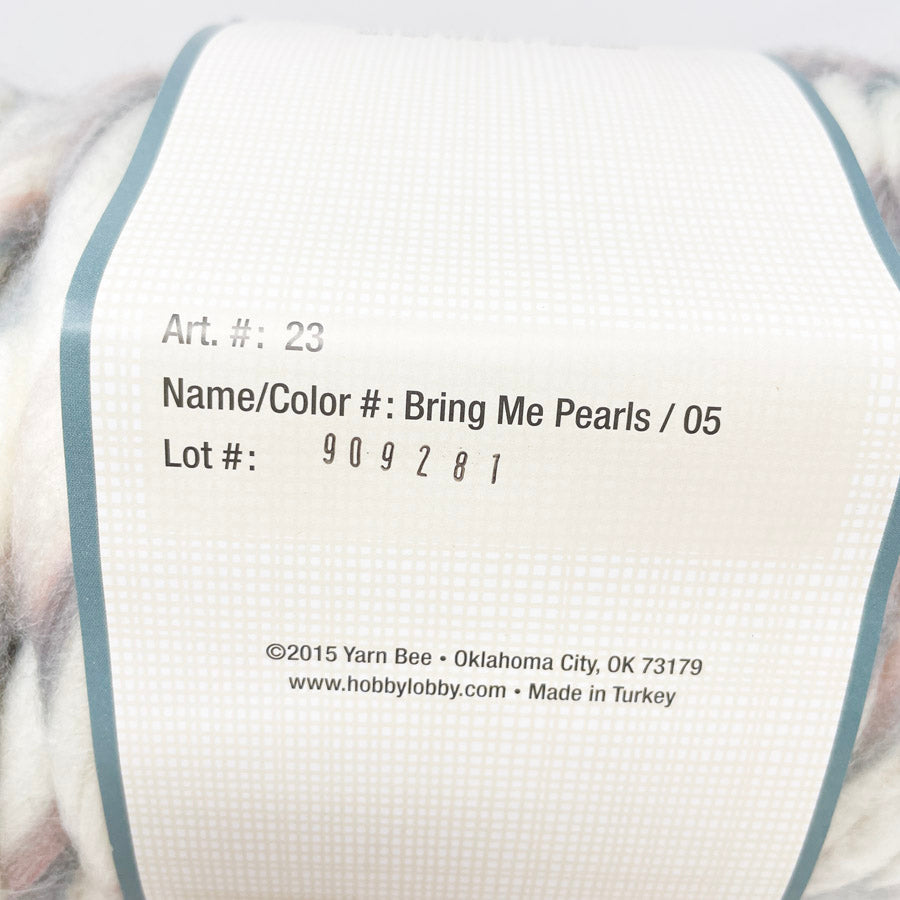Yarn Bee Chunky Spiral Acrylic Yarn - Bring Me Pearls