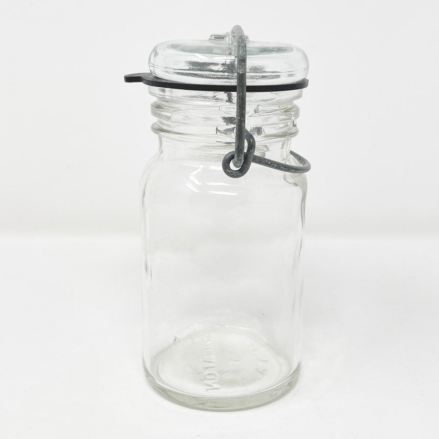 Small Canning Jar with Wire Bail
